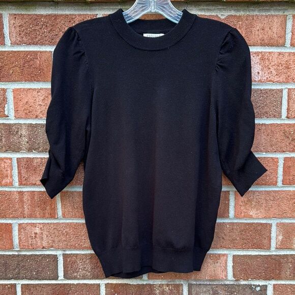 Esqualo Black High Neck Knit Sweater Top sz XS - Picture 1 of 9